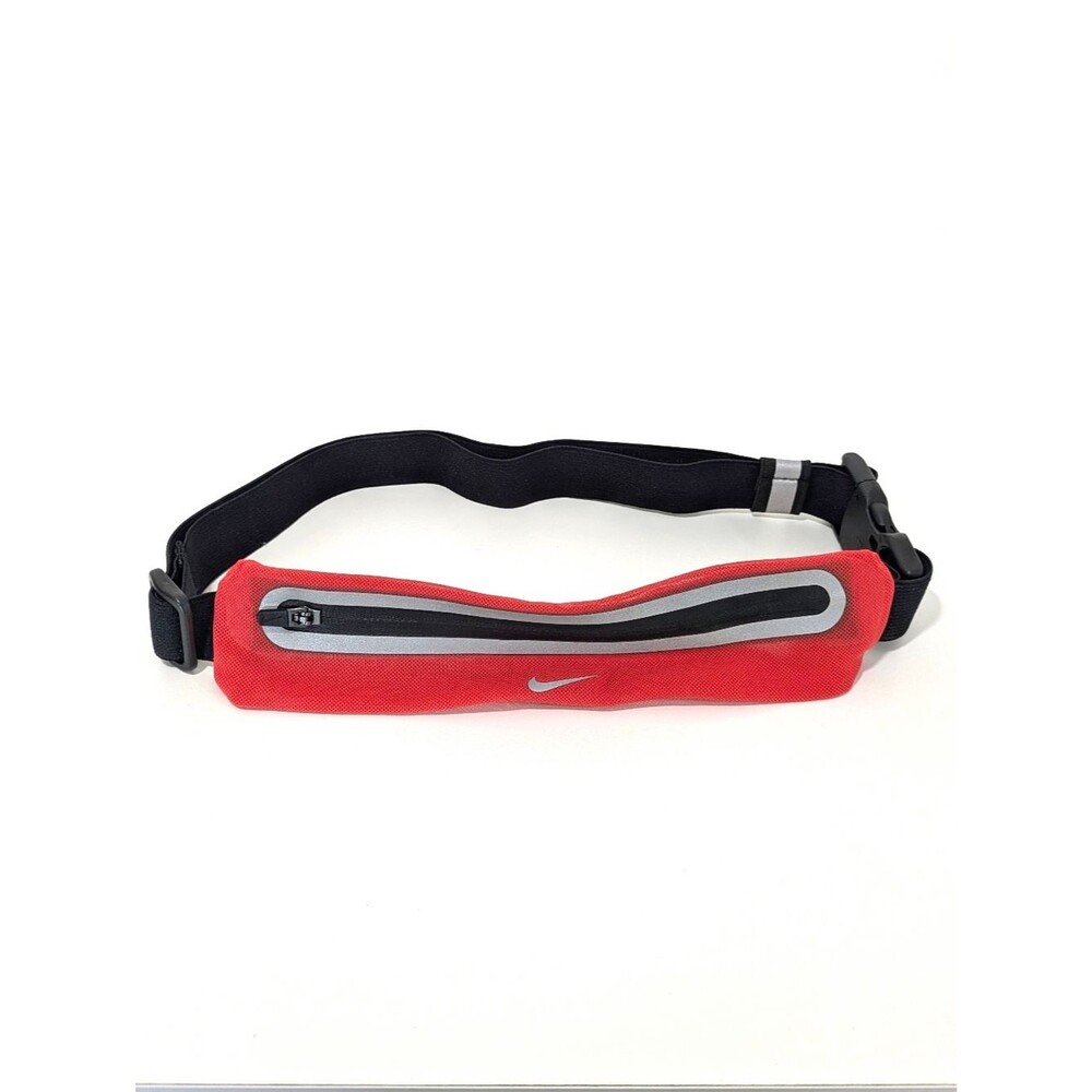 Nike Expandable Slim Waistpack / Belt Bag - Black & Red - Unisex Mens Womens
